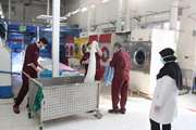 تلاش های کارکنان واحد لندری بیمارستان شریعتی در بحران بیماری کرونا